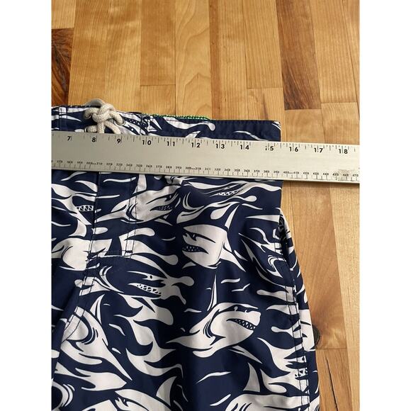 Polo Ralph Lauren Swim Shorts Trunks All Over‎ Shark Print Boys Sz XL 18/20 EUC - Picture 6 of 11